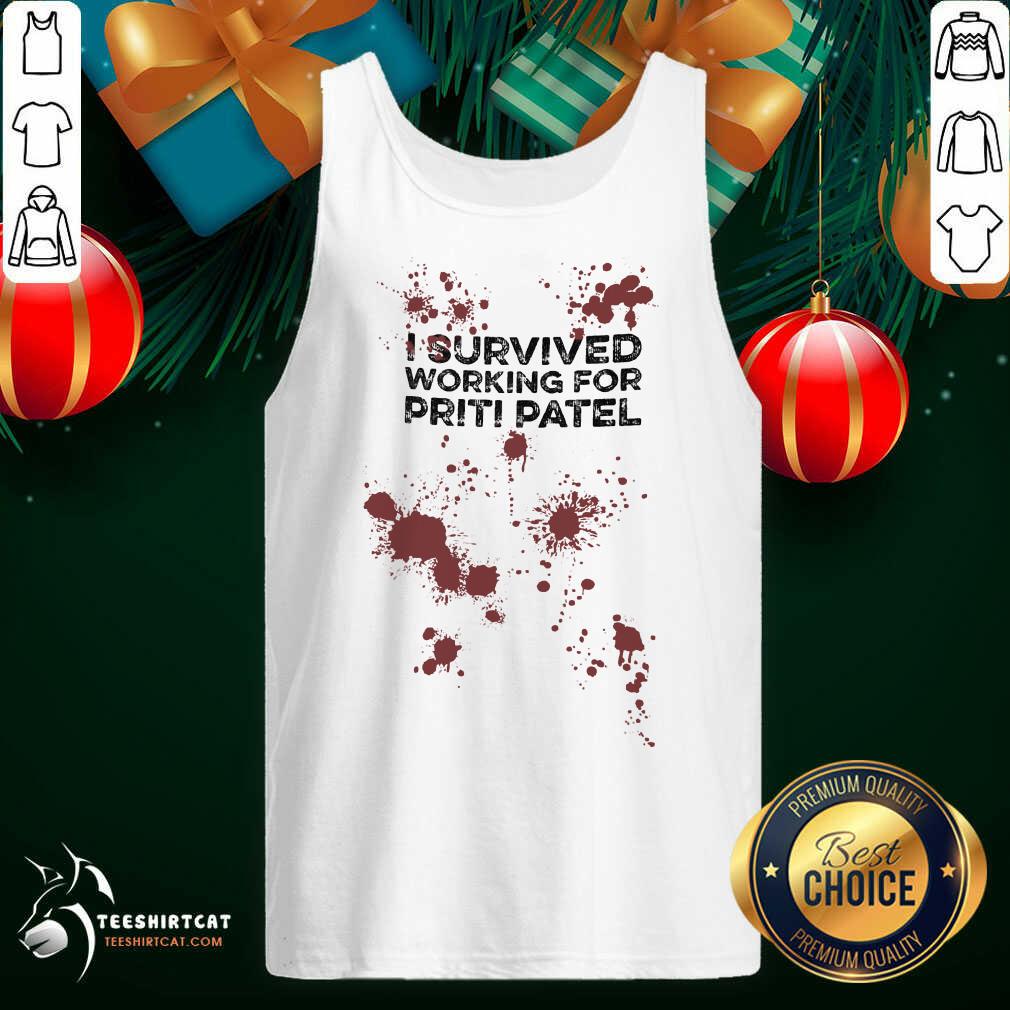 I Survived Working For Priti Patel Tank Top- Design By Teeshirtcat.com
