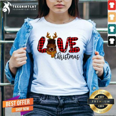 T-Rex Christmas Red Plaid Christmas Pajama Family V Neck- Design By Teeshirtcat.com