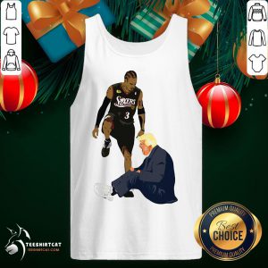 Original Allen Iverson Steps Over Donald Trump Funny Tank TopDesign By Teeshirtcat.com