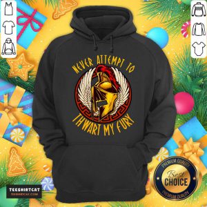 Never Attempt To Thwart My Fury Hoodie- Design By Teeshirtcat.com