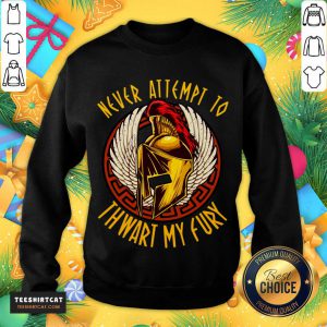 Never Attempt To Thwart My Fury Sweatshirt- Design By Teeshirtcat.com