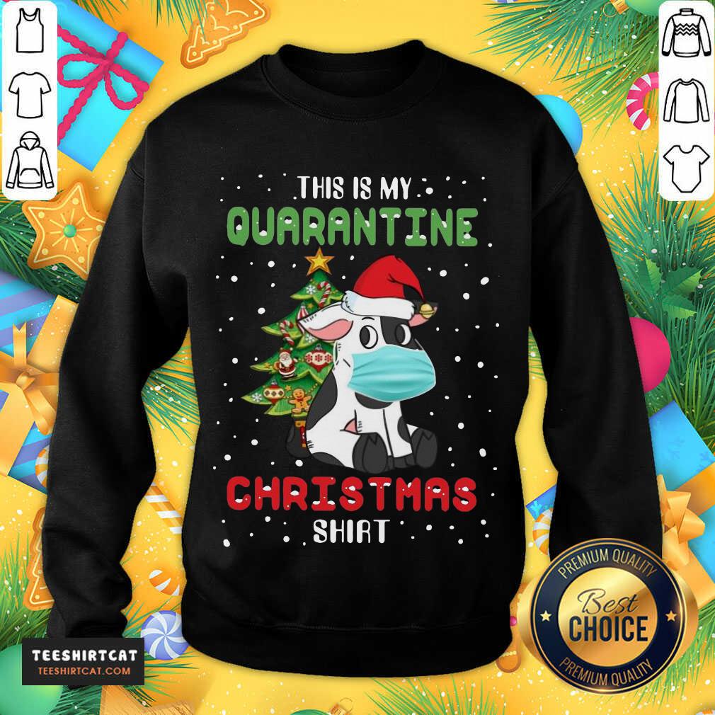 Cow Santa Face Mask This Is My Quarantine Christmas Sweatshirt - Design By Teeshirtcat.com Cow Santa Face Mask This Is My Quarantine Christmas Sweatshirt - Design By Teeshirtcat.com