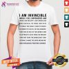 Perfect Norma Kamali White I Am Invincible Shirt - Design By Teeshirtcat.com
