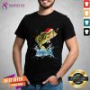 Premium Bass Fishing Santa Hat Christmas Pajama Fishermen Fish Fishing Lover T-Shirt - Design By Teeshirtcat.com