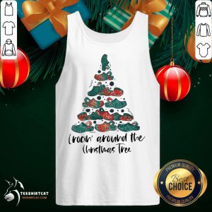 Crocin' Around The Christmas Tree Tank Top- Design By Teeshirtcat.com