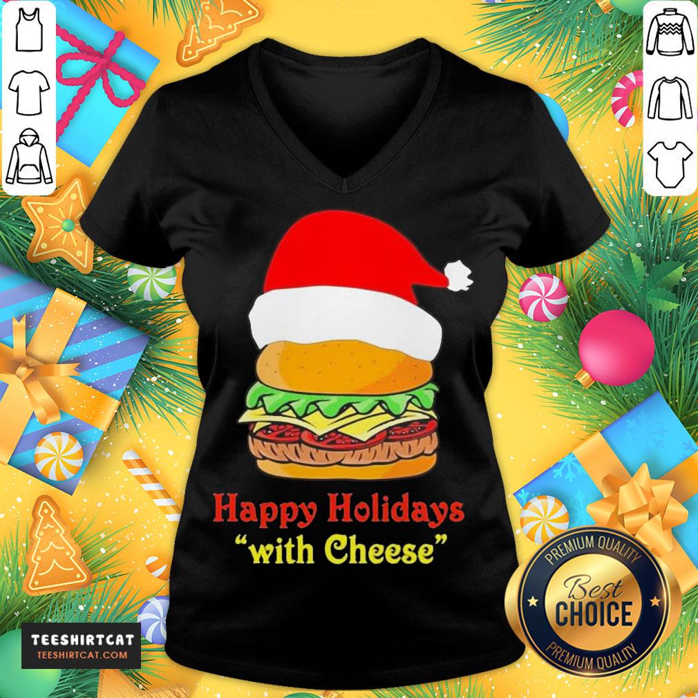 Premium Holidays With Cheese T-V Neck- Design By Teeshirtcat.com Premium Holidays With Cheese T-V Neck- Design By Teeshirtcat.com