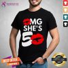 Premium Lip Omg She's 50 50th Birthday Shirt - Design By Teeshirtcat.com