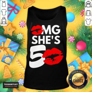 Premium Lip Omg She's 50 50th Birthday Tank Top- Design By Teeshirtcat.com