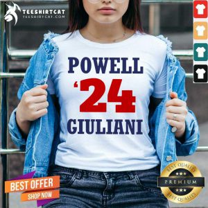 Powell 24 Giuliani V Neck- Design By Teeshirtcat.com