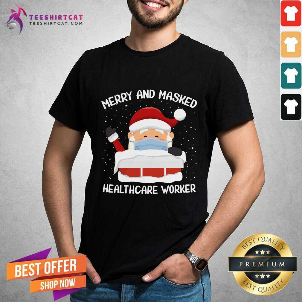 Santa Masked Quarantine Christmas 2020 T-Shirt - Design By Teeshirtcat.com