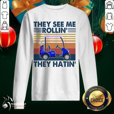 They See Me Rollin' They Hatin' Vintage Sweatshirt - Design By Teeshirtcat.com They See Me Rollin' They Hatin' Vintage Sweatshirt - Design By Teeshirtcat.com