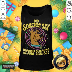 Pretty Kids Scooby Doo Did Somebody Say Scooby Snacks Portrait T-Tank Top- Design By Teeshirtcat.com