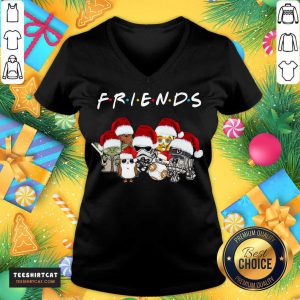 Star Wars Darth Vader Baby Yoda And Friends Christmas long Sleeve 2020 KingTee Shop V Neck - Design By Teeshirtcat.com