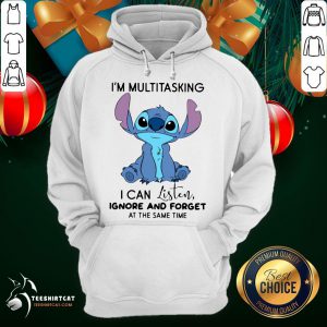 Pretty I Can Listen Ignore And Forget At The Same Time Hoodie - Design By Teeshirtcat.com