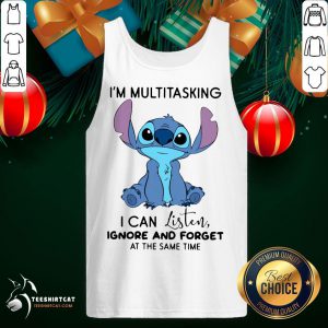 Pretty I Can Listen Ignore And Forget At The Same Time Tank Top - Design By Teeshirtcat.com