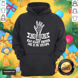 Top 2020 Was Scary Enough This Is My Costume Hoodie- Design By Teeshirtcat.com