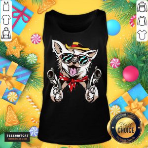 Top Chihuahua Gangster Tank Top - Design By Teeshirtcat.com