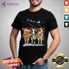 Top Cows Reindeer Christmas Lights Hat Santa for Cow Lover Xmas Gifts Cows Reindeer Christmas Lights T-Shirt- Design By Teeshirtcat.com