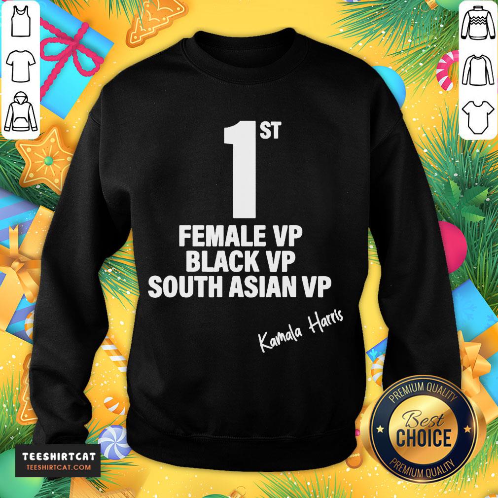 Top Kamala Harris First Female Black South Asian Vice President Sweatshirt - Design By Teeshirtcat.com Top Kamala Harris First Female Black South Asian Vice President Sweatshirt - Design By Teeshirtcat.com