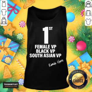 Top Kamala Harris First Female Black South Asian Vice President Tank Top - Design By Teeshirtcat.com