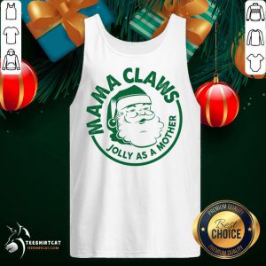 Mama Claus Jolly As A Mother Santa Claus Christmas Tank Top - Design By Teeshirtcat.com