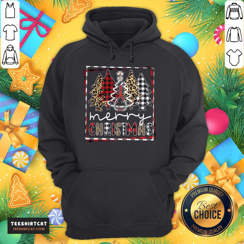 Top Nurse Merry Christmas Tree Ugly Hoodie- Design By Teeshirtcat.com Top Nurse Merry Christmas Tree Ugly Hoodie- Design By Teeshirtcat.com