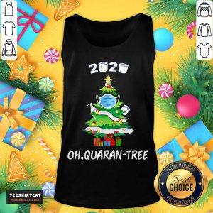 Oh Quaranree 2020 Christmas In Quarantine T-Tank Top- Design By Teeshirtcat.com