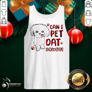 Shih Tzu Can I Pet Dat Dawg Tank Top- Design By Teeshirtcat.com