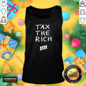 Logo Aoc Tax The Rich Tank Top- Design By Teeshirtcat.com