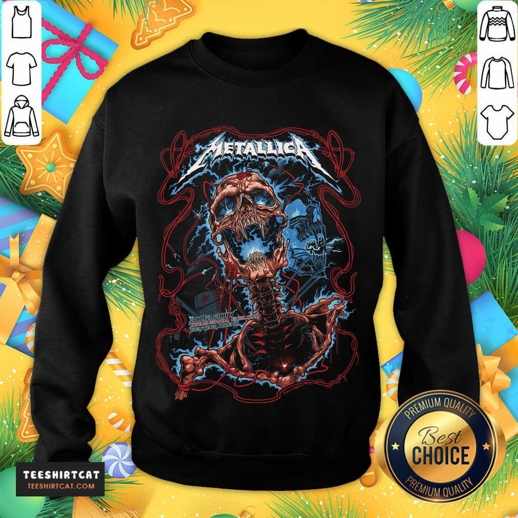 Metallica 30 12 2017 Birmingham England Genting Arena Sweatshirt- Design By Teeshirtcat.com