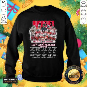 Ohio State Buckeyes 130th Anniversary 1890 2020 Thank You For The Memories Signatures Sweatshirt- Design By Teeshirtcat.com