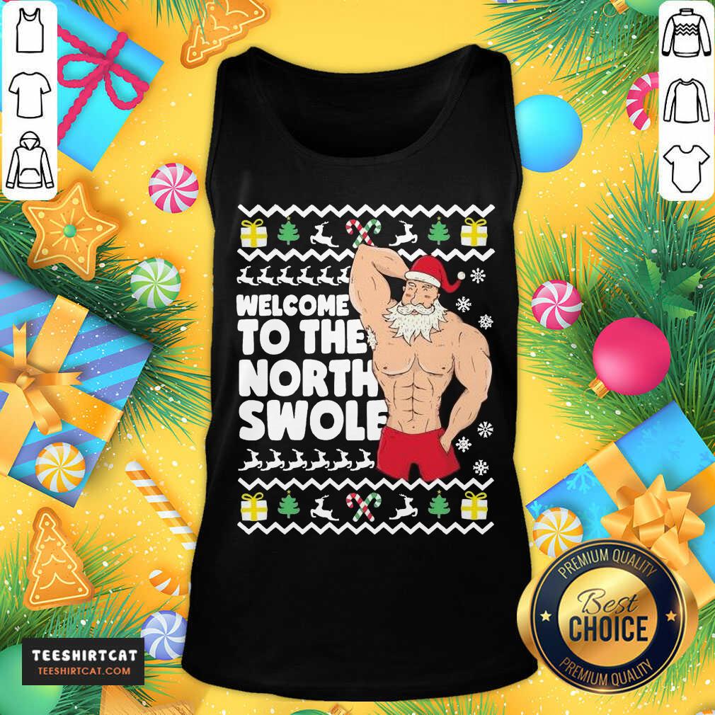 Welcome To The North Swole Hunk Santa Christmas Tank Top- Design By Teeshirtcat.com Welcome To The North Swole Hunk Santa Christmas Tank Top- Design By Teeshirtcat.com