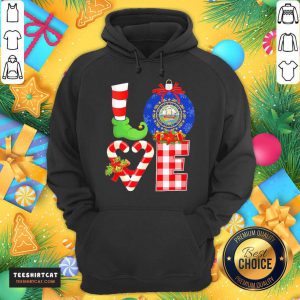 Elf Love Seal Of The State Of Hampshire 1776 Christmas Sweater Hoodie - Design By Teeshirtcat.com