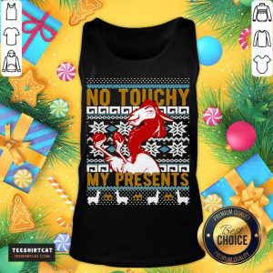 Emperor’s New Groove Kuzco No Touchy Ugly Christmas Tank Top- Design By Teeshirtcat.com