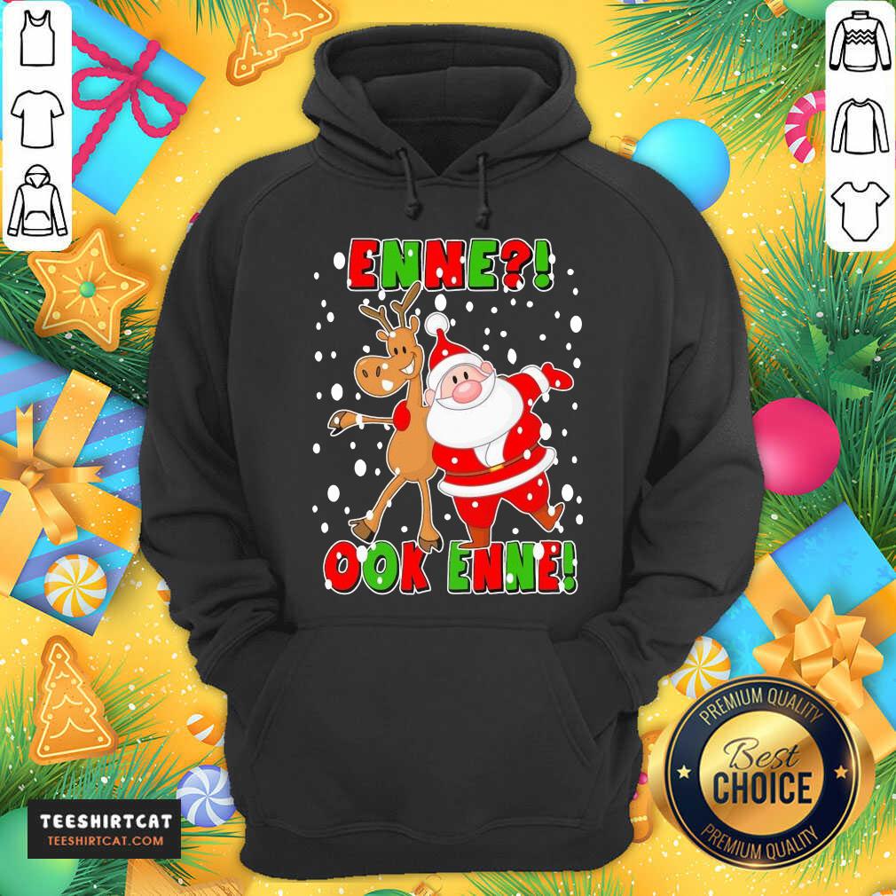Santa Claus And Reindeer Enne Ook Enne Christmas Sweater Hoodie- Design By Teeshirtcat.com Santa Claus And Reindeer Enne Ook Enne Christmas Sweater Hoodie- Design By Teeshirtcat.com
