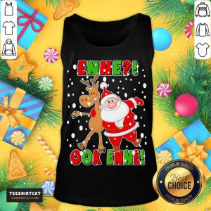 Santa Claus And Reindeer Enne Ook Enne Christmas Sweater Tank Top- Design By Teeshirtcat.com