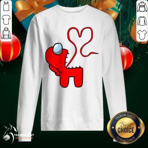 Among Us 2021 Valentines Day Sweatshirt- Design By Teeshirtcat.com - Design By Teeshirtcat.com