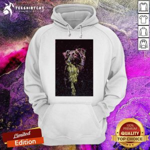 Border Collie Color Paint Vertical Hoodie - Design By Teeshirtcat.com