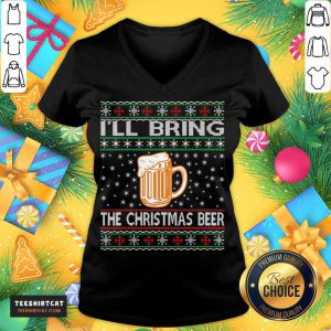 Christmas Beer Lovers Funny Gift Christmas Beer Lovers Funny Gift T-V Neck - Design By Teeshirtcat.com