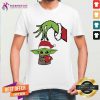 Grinch Hand Holding Baby Yoda Hug Heart Shirt - Design By Teeshirtcat.com