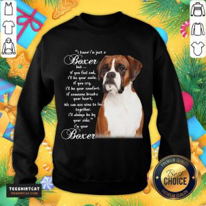 I Know I'M Just A Bull Boxer But If You Feel Sad T-Sweatshirt- Design By Teeshirtcat.com