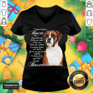 I Know I'M Just A Bull Boxer But If You Feel Sad T-V Neck- Design By Teeshirtcat.com