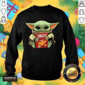Baby Yoda Hugs Cheez It Box Sweatshirt - Design By Teeshirtcat.com