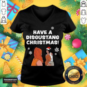 Have Disgusting Christmas Sweater V Neck- Design By Teeshirtcat.com