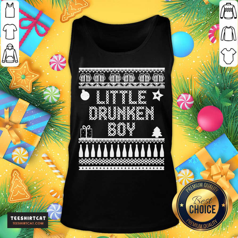 Little Drummer Christmas Parody Little Drunken Boy Tank Top- Design By Teeshirtcat.com Little Drummer Christmas Parody Little Drunken Boy Tank Top- Design By Teeshirtcat.com