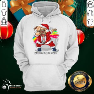 Santa Claus The Cute Pug Santa Clause Cute T-Hoodie- Design By Teeshirtcat.com