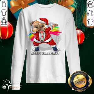 Santa Claus The Cute Pug Santa Clause Cute T-Sweatshirt- Design By Teeshirtcat.com