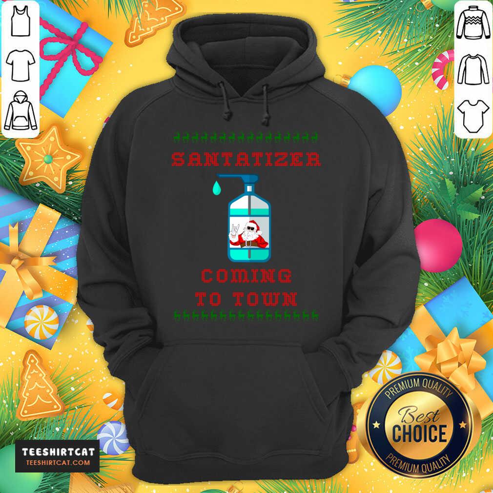 Santa Sanitizer Funny Christmas Santa Funny Christmas Sweater T-Hoodie - Design By Teeshirtcat.com Santa Sanitizer Funny Christmas Santa Funny Christmas Sweater T-Hoodie - Design By Teeshirtcat.com