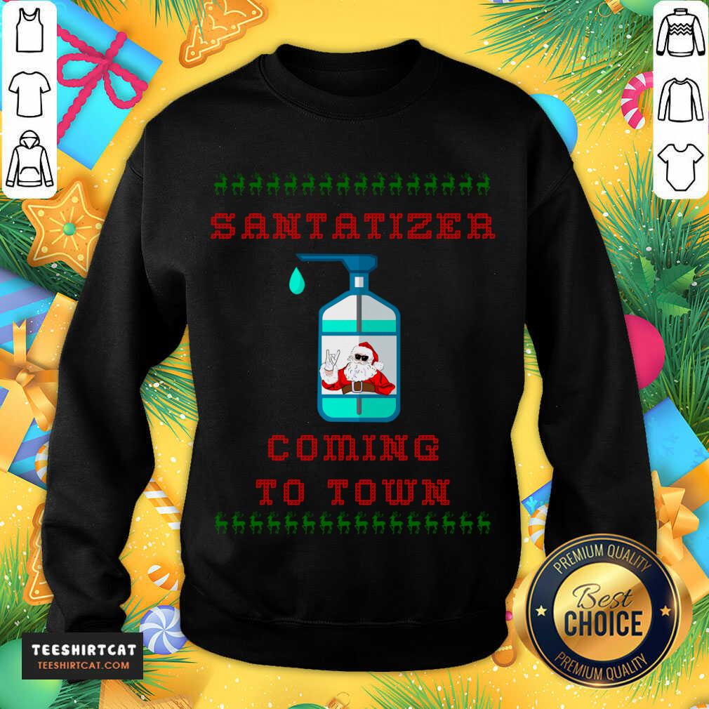 Santa Sanitizer Funny Christmas Santa Funny Christmas Sweater T-Sweatshirt - Design By Teeshirtcat.com Santa Sanitizer Funny Christmas Santa Funny Christmas Sweater T-Sweatshirt - Design By Teeshirtcat.com