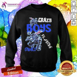 Crazy Boys Playing Games Console Player Pc Computer Gaming Us 2021 Sweatshirt- Design By Teeshirtcat.com